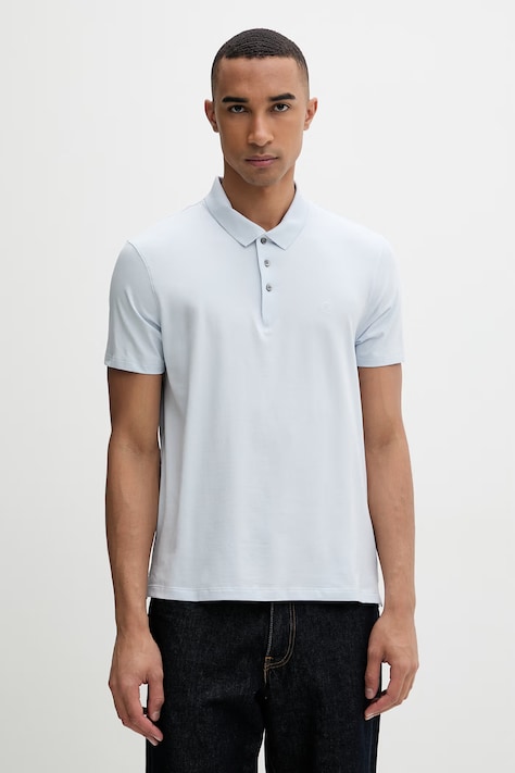 Calvin Klein polo męskie z bawełną białe LV04LF200G