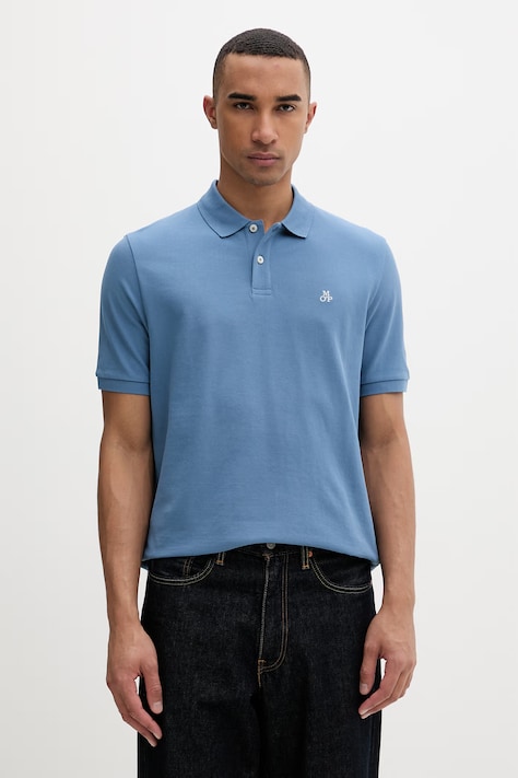 Marc O'Polo πόλο ανδρικό βαμβακερό μπλε 5000012674