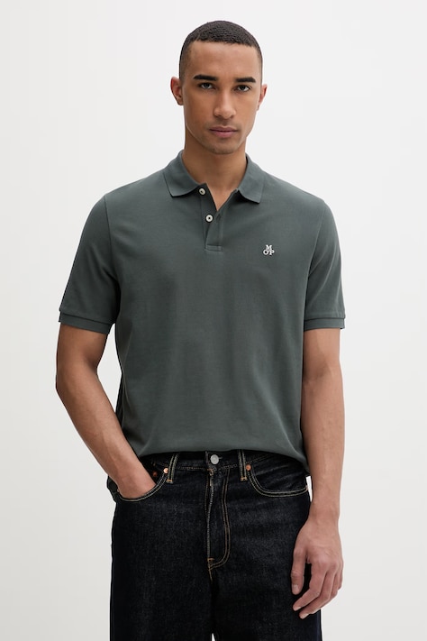 Marc O'Polo πόλο ανδρικό βαμβακερό πράσινο 5000012674