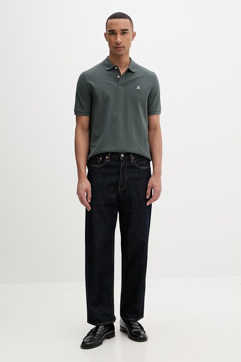 Marc O'Polo polo męskie bawełniane zielone 5000012674