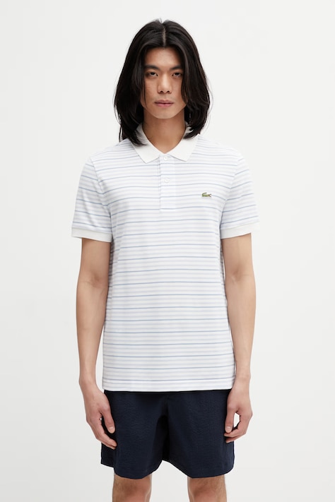 Lacoste polo bavlněné pánské modré PH0871