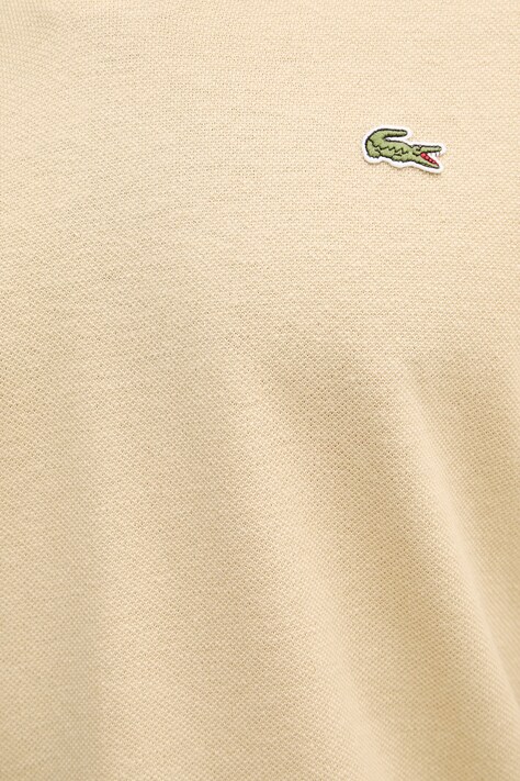 Lacoste поло чоловіче з додаванням льону — SS26-POM074, бежевий — фото 5
