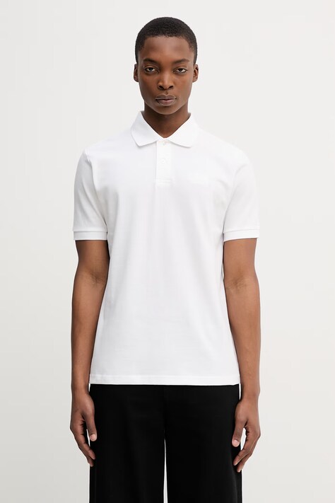 Памучна тениска с яка The North Face REGULAR POLO в бяло с изчистен дизайн NF0A8C1PFN41