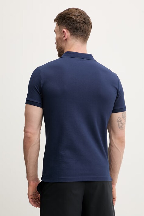 The North Face polo bawełniane Premium Slim męski kolor granatowy gładki NF0A8C1N8K21