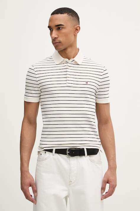 Tommy Hilfiger polo męskie beżowe MW0MW17771