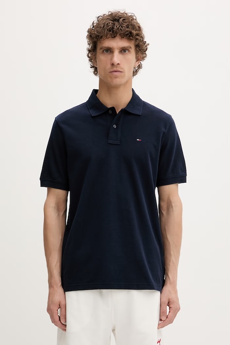 Tommy Jeans polo tričko pánske bavlnené tmavomodré DM0DM22711