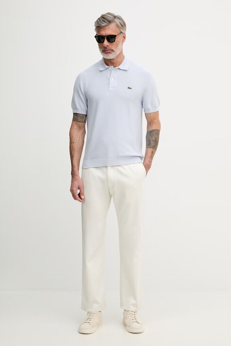 Lacoste поло чоловіче бавовняне — SS26-POM08M, блакитний — фото 2