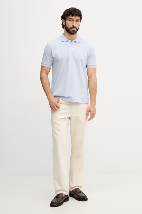 Lacoste поло чоловіче бавовняне — SS26-POM08N, блакитний — фото 2