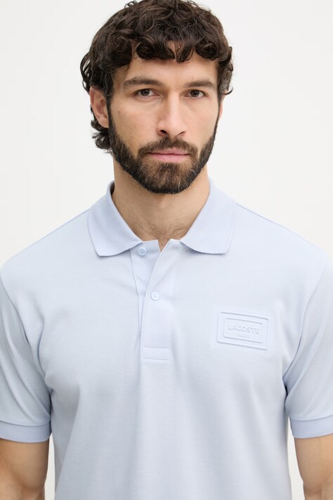 Lacoste поло чоловіче бавовняне — SS26-POM08N, блакитний — фото 4