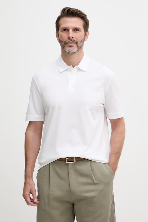 BOSS с яка мъжка памучна Parris 80 бяла 50567874