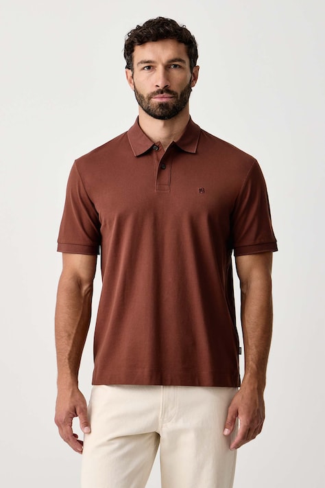 BOSS Polo majica za muškarce od pamuka Parris 80 smeđa 50567874