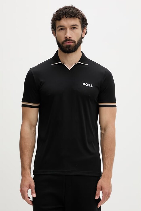 BOSS Green polo męskie czarne 50559200