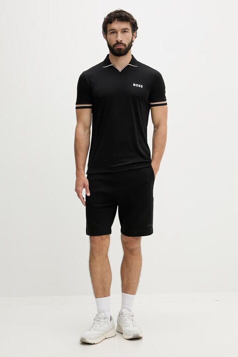 BOSS Green polo męskie czarne 50559200