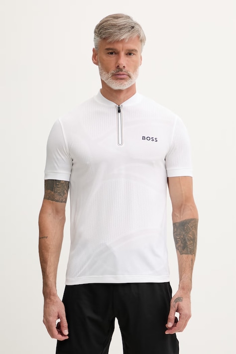 BOSS Green polo męskie biały 50559206