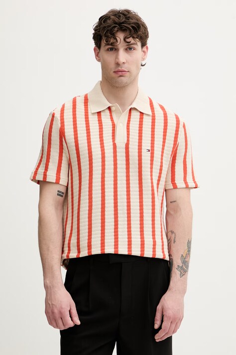 Tommy Hilfiger polo męskie bawełniane MW0MW42770