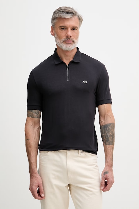 Armani Exchange polo da uomo nero XM002372 AF21936