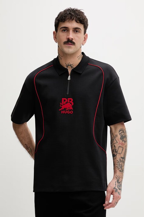 HUGO polo za muškarce Duero_RB crna 50559702