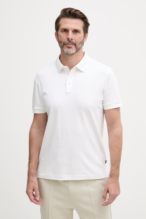 Joop! polo damskie bawełniane białe 30046975