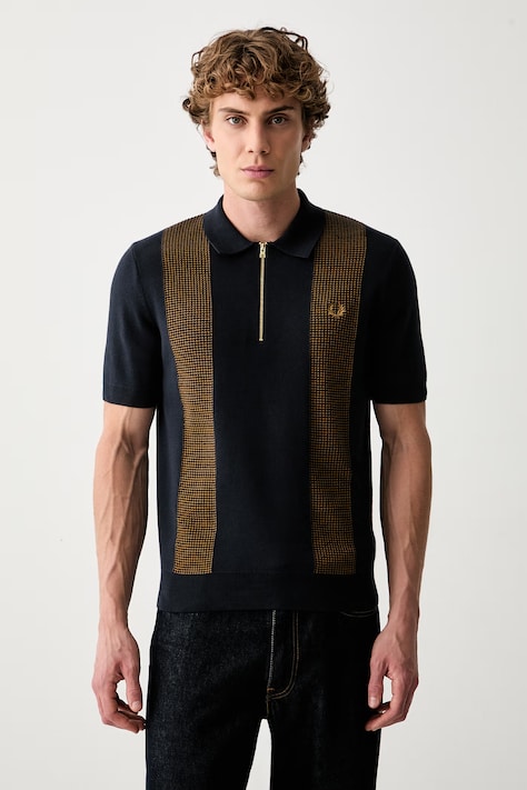 Fred Perry polo męskie z bawełną granatowe K2310