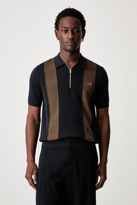Fred Perry polo shirt with cotton Men's navy K2310
