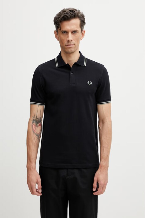 Fred Perry polo męskie bawełniane granatowe M3600.T73