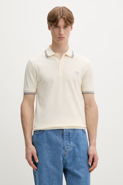 Fred Perry polo pánský bavlněný béžový M3600.95A
