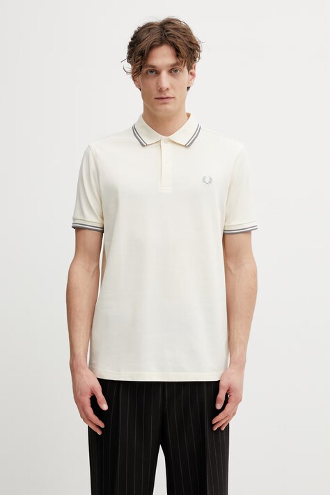 Fred Perry polo męskie bawełniane beżowe M3600.95A