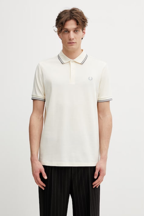 Fred Perry polo męskie bawełniane beżowe M3600.95A