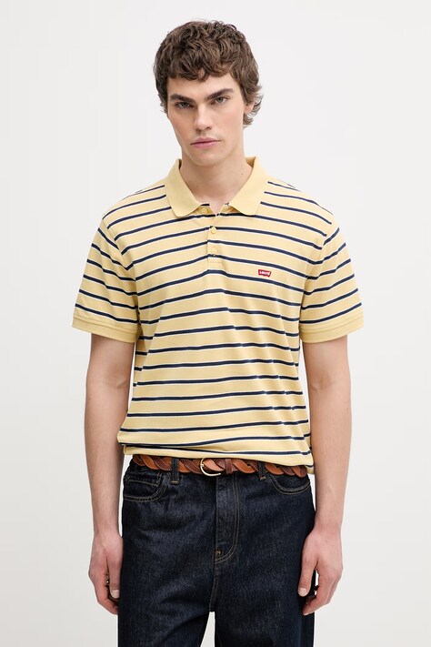 Levi's polo męskie bawełniane LEVIS HM żółte 35883-0348