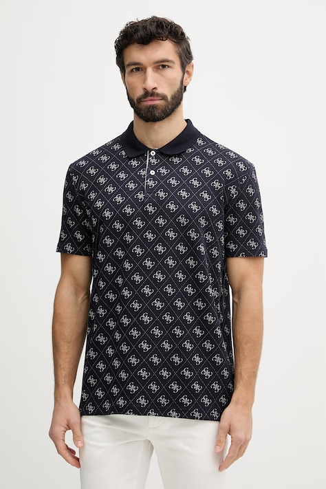 Guess polo męskie granatowe M6GP04 K3073