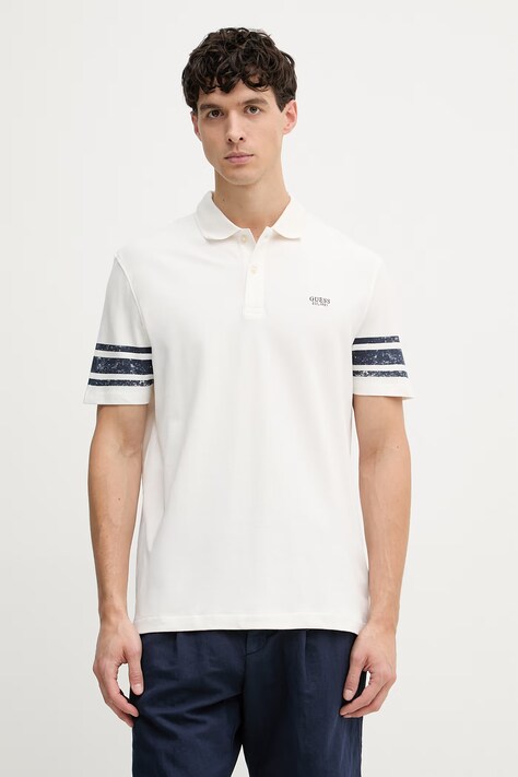 Guess polo męskie beżowe M6GP03 K3071