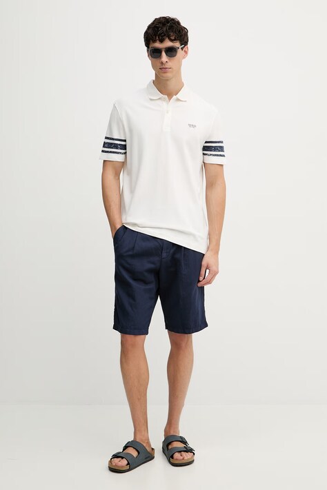 Guess polo męskie beżowe M6GP03 K3071