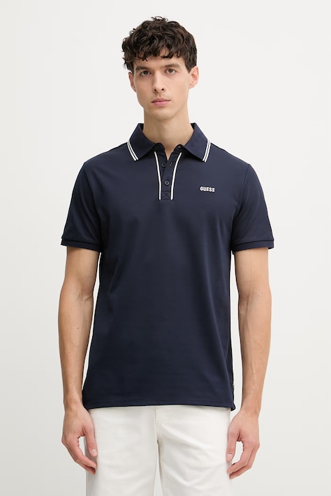 Guess polo za muškarce PAUL mornarsko plavi M6GP27 K3179