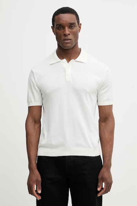 Bavlnené polo tričko Blauer CUSTER béžová farba, jednofarebné, BLUM06472