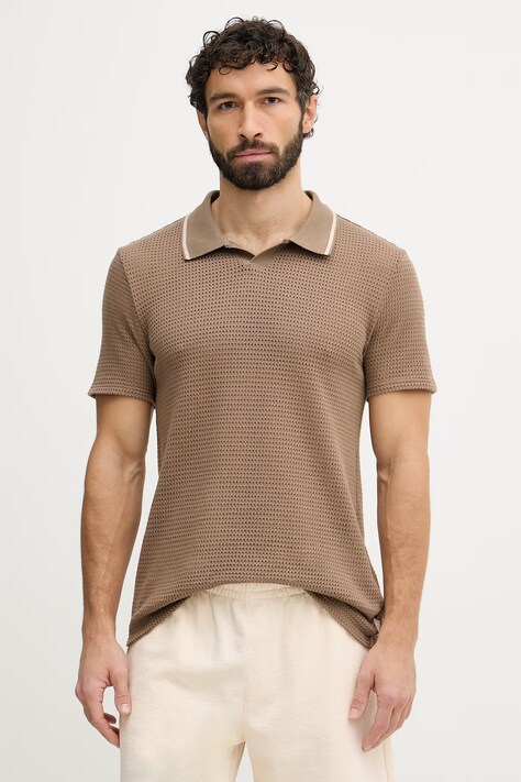 Guess polo męskie DARYL brązowe M6GP45 K3230