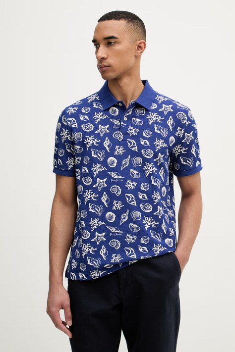 Gant polo męskie bawełniane granatowe 2014109