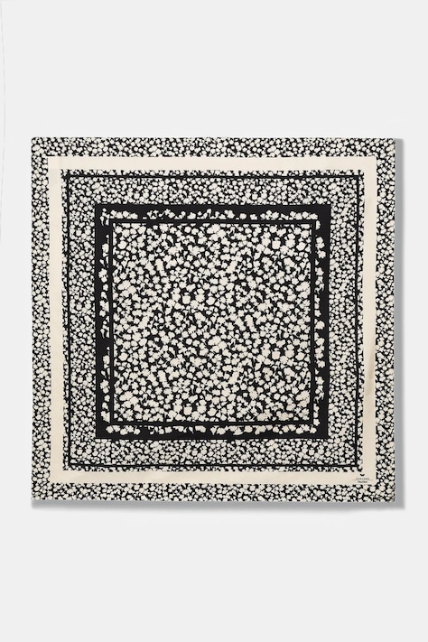 Weekend Max Mara chusta jedwabna AONESTONEW kolor czarny wzorzysta 2615541164600