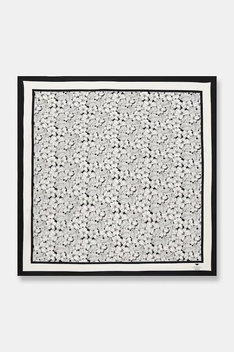 Weekend Max Mara apaszka damska jedwabna AONESTO biała 2615541035600