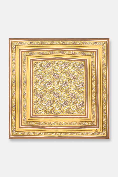 Weekend Max Mara apaszka damska jedwabna AONESTO żółta 2615541035600