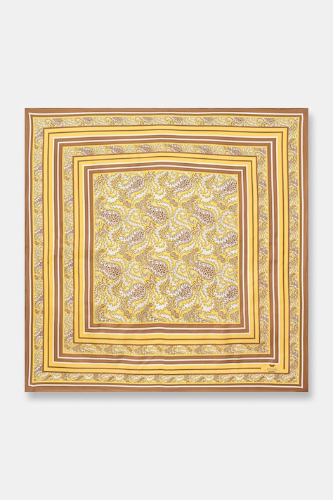 Weekend Max Mara apaszka damska jedwabna AONESTO żółta 2615541035600