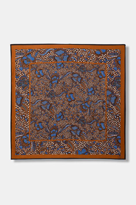 Weekend Max Mara apaszka damska jedwabna AONESTO brązowa 2615541035600