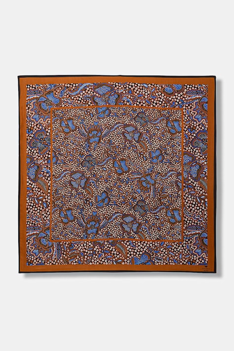 Weekend Max Mara apaszka damska jedwabna AONESTO brązowa 2615541035600