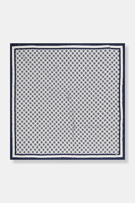 Weekend Max Mara chusta damska z dodatkiem jedwabiu ASARONG granatowa 2615541045600