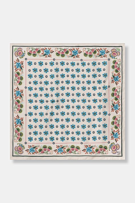 Weekend Max Mara apaszka damska jedwabna AONESTONEW beżowa 2615541065600