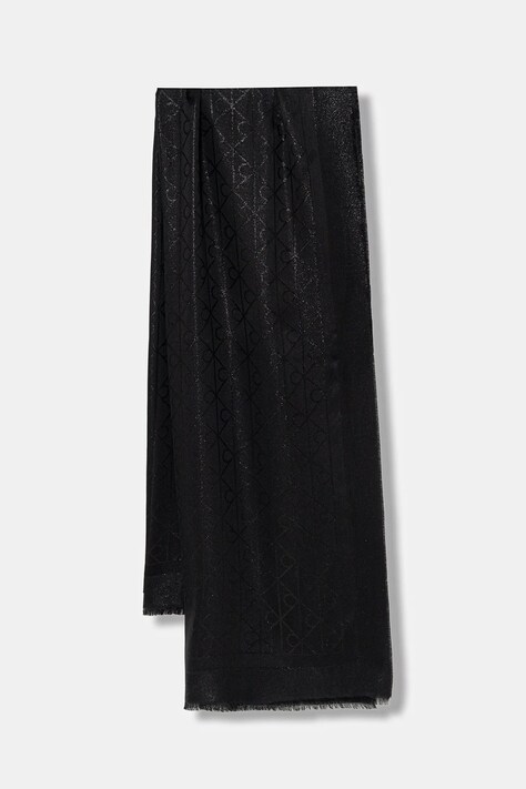 Šal Calvin Klein boja: crna, LV04F8062G