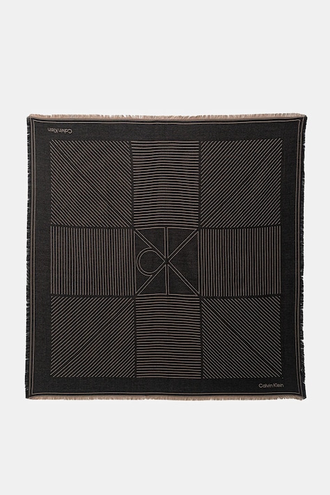 Šátek Calvin Klein dámský, černá barva, LV04F8073G