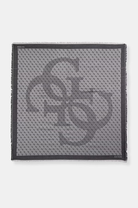 Šatka Guess ECO ERICA šedá farba, vzorovaná, AW5449 VIS03