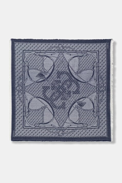 Σάλι Guess χρώμα: μπλε, AW5455 POL03