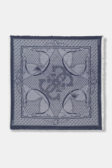 Σάλι Guess χρώμα: μπλε, AW5455 POL03