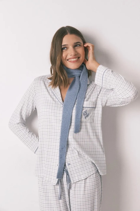 women'secret szalik damski kolor niebieski gładki 7892735